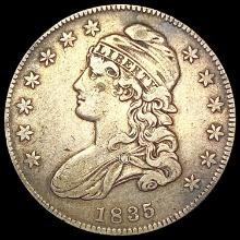 1835 Capped Bust Half Dollar LIGHTLY CIRCULATED