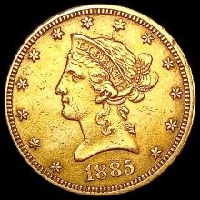 1885 $10 Gold Eagle CLOSELY UNCIRCULATED