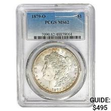 1879-O Morgan Silver Dollar PCGS MS62