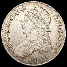 1819/8 0-111 Cap Bust Half DollaR1 ABOUT UNCIRCULA