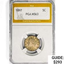 1897 Liberty Victory Nickel PGA MS63