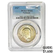 1927 Vermont Half Dollar PCGS MS66