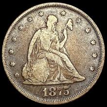 1875 Twenty Cent Piece NICELY CIRCULATED