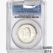 1950-S Booker T Half Dollar PCGS MS66