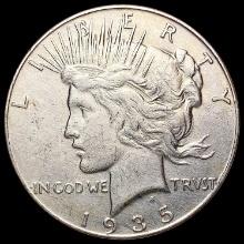 1935 Silver Peace Dollar CLOSELY UNCIRCULATED