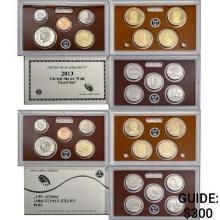 2013-2014 Clad US Proof Sets [28 Coins]