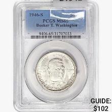 1946-S Booker T Half Dollar PCGS MS65