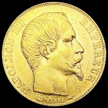 1854-A France .1867oz Gold 20 Francs UNCIRCULATED