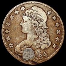 1834 Capped Bust Half Dollar NICELY CIRCULATED