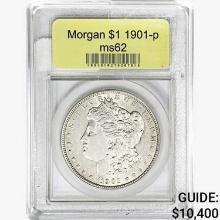 1901-P Morgan Silver Dollar USCG MS62