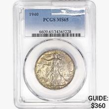 1940 Walking Liberty Half Dollar PCGS MS65