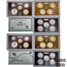 2013-2014 Clad US Proof Sets [28 Coins]