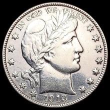 1913-D Barber Half Dollar HIGH GRADE