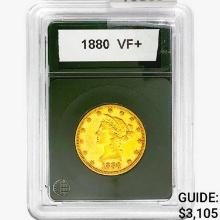 1880 $10 Gold Eagle Blank VF+