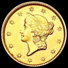 1853 Rare Gold Dollar UNCIRCULATED