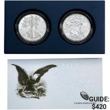 2012 US 1oz Silver Eagle Proof and Rev. Proof Set