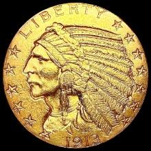 1913 $5 Gold Half Eagle UNCIRCULATED