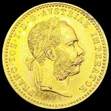 1915 Austria .1107oz Gold 1 Ducat GEM BU