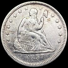 1857 Seated Liberty Quarter CLOSELY UNCIRCULATED