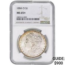 1884-O Morgan Silver Dollar NGC MS65+