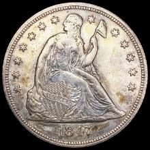 1847 Seated Liberty Dollar UNCIRCULATED