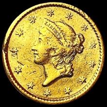 1851 Rare Gold Dollar CLOSELY UNCIRCULATED