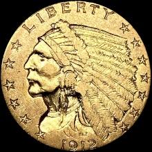 1912 $2.50 Gold Quarter Eagle UNCIRCULATED