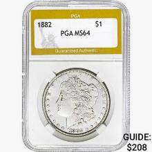 1882 Morgan Silver Dollar PGA MS64