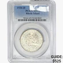 1936-D Rhode Island Half Dollar PCGS MS65