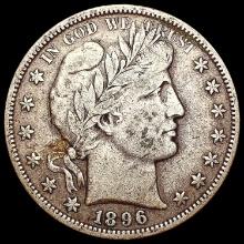 1896-S Barber Half Dollar NICELY CIRCULATED