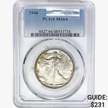 1946 Walking Liberty Half Dollar PCGS MS64