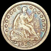 1853-O Arws Seated Liberty Half Dime LIGHTLY CIRCU