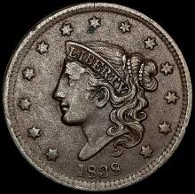 1838 Braided Hair Large Cent CLOSELY UNCIRCULATED