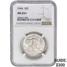 1944 Walking Liberty Half Dollar NGC MS65+