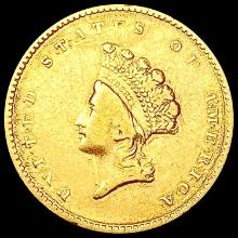 1854 Rare Gold Dollar LIGHTLY CIRCULATED