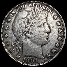 1901 Barber Half Dollar NEARLY UNCIRCULATED