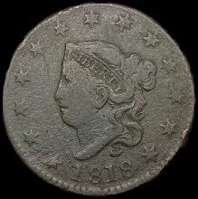 1818 Coronet Head Large Cent NEARLY UNCIRCULATED