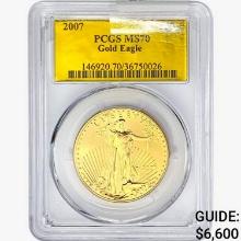 2007 $50 1oz. Gold Eagle PCGS MS70