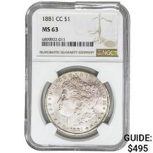 1879-O Morgan Silver Dollar NGC MS62