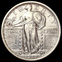 1917 T1 Standing Liberty Quarter CLOSELY UNCIRCULA