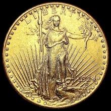 1924 $20 Gold Double Eagle CLOSELY UNCIRCULATED