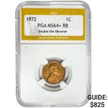 1972 Lincoln Memorial Cent PGA MS64+ RB DDO