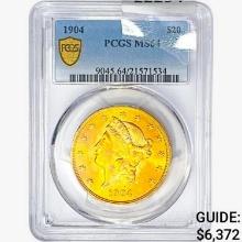 1904 $20 Gold Double Eagle PCGS MS64