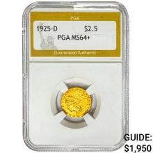 1925-D $2.50 Gold Quarter Eagle PGA MS64+