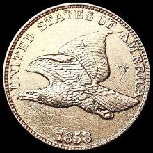 1858 RED Flying Eagle Cent UNCIRCULATED