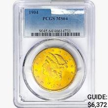 1904 $20 Gold Double Eagle PCGS MS64