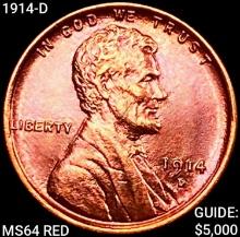 1914-D Wheat Cent CHOICE BU RD