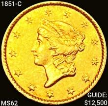 1851-C Rare Gold Dollar UNCIRCULATED