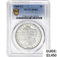 1890-CC Morgan Silver Dollar PCGS MS63