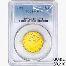 1905 $10 Gold Eagle PCGS MS61